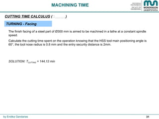 Machining time and costs | PPT