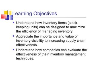 MANAGEMENT INVENTORY FLOWS IN THE SUPPLY CHAIN | PPT