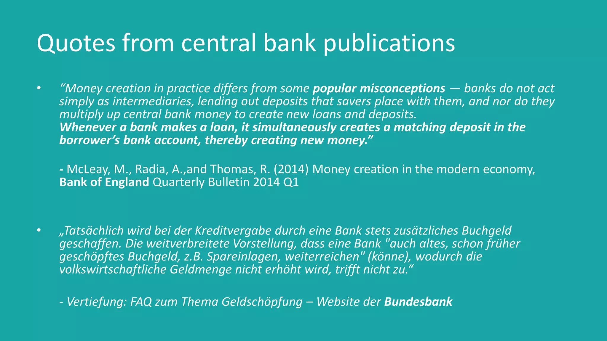 Vollgeld 101 - What is Sovereign Money and What Can It Do? | PPT