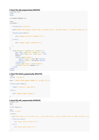 CRUD dengan PHP dan MySQL | PDF