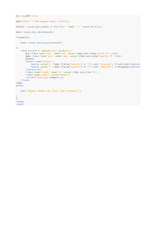 CRUD dengan PHP dan MySQL | PDF