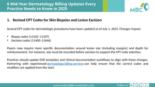 6 Mid-Year Dermatology Billing Updates Every Practice Needs to Know in ...