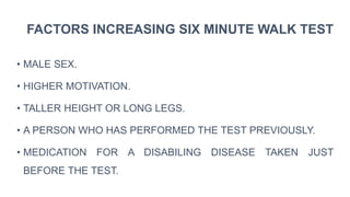 6 minute walk test | PPTX