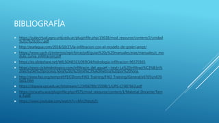 BIBLIOGRAFÍA
 https://aulavirtual.agro.unlp.edu.ar/pluginfile.php/15618/mod_resource/content/2/unidad
%202%202017.pdf
 http://eselagua.com/2018/10/27/la-infiltracion-con-el-modelo-de-green-ampt/
 https://www.uach.cl/externos/epicforce/pdf/guias%20y%20manuales/eias/manuales/c_mo
dulo_curva_infiltracion.pdf
 https://es.slideshare.net/WILSONESCUDERO4/hidrologia-infiltracion-96570365
 https://www.ciclohidrologico.com/infiltracin_del_agua#:~:text=La%20infiltraci%C3%B3n%
20es%20el%20proceso,hora%20o%20mil%C3%ADmetros%20por%20hora.
 http://www.fao.org/tempref/FI/CDrom/FAO_Training/FAO_Training/General/x6705s/x670
5s01.htm
 https://dspace.ups.edu.ec/bitstream/123456789/15598/1/UPS-CT007663.pdf
 https://ocw.ehu.eus/pluginfile.php/4575/mod_resource/content/1/Material_Docente/Tem
a_4.pdf
 https://www.youtube.com/watch?v=Ahn2fsbzbZc
 