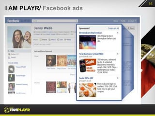 16
I AM PLAYR/ Facebook ads
 