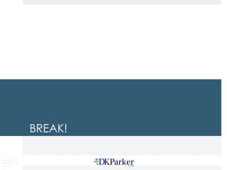 Copyright
DKParker, LLC
2015
BREAK!
 