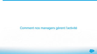 Comment nos managers gèrent l’activité
 