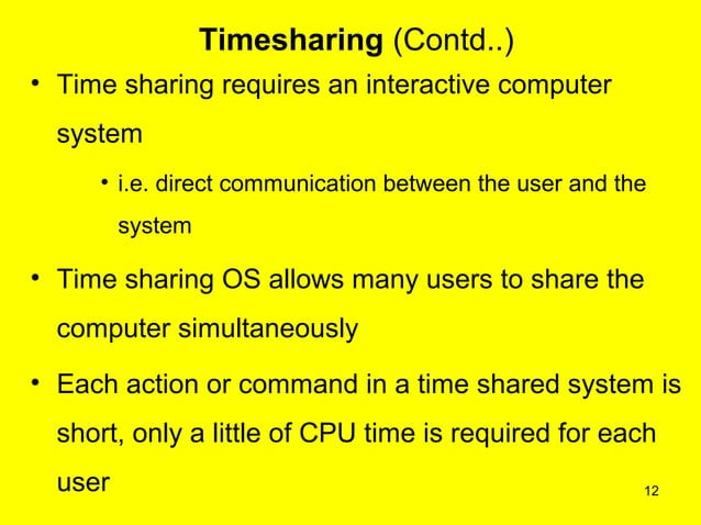 6 multiprogramming & time sharing | PPT | Operating Systems | Computer ...