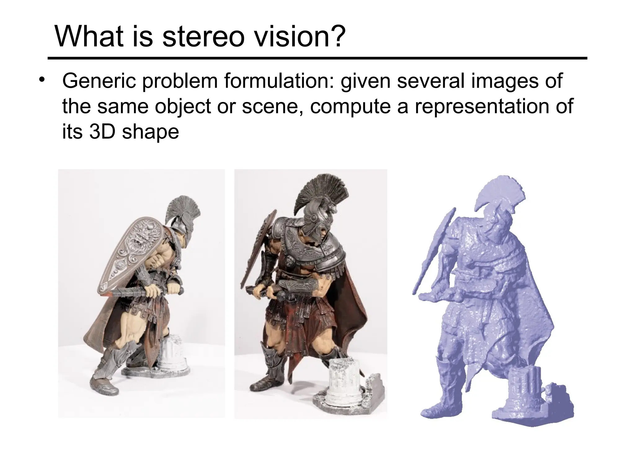 Multi-view Stereo and Structure from Motion | PPT
