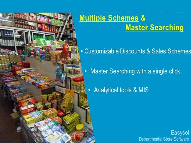 features of departmental store