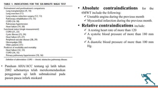 Normal 6mwt 6 minute walking test (ilmiah divisi rehab) | PPTX