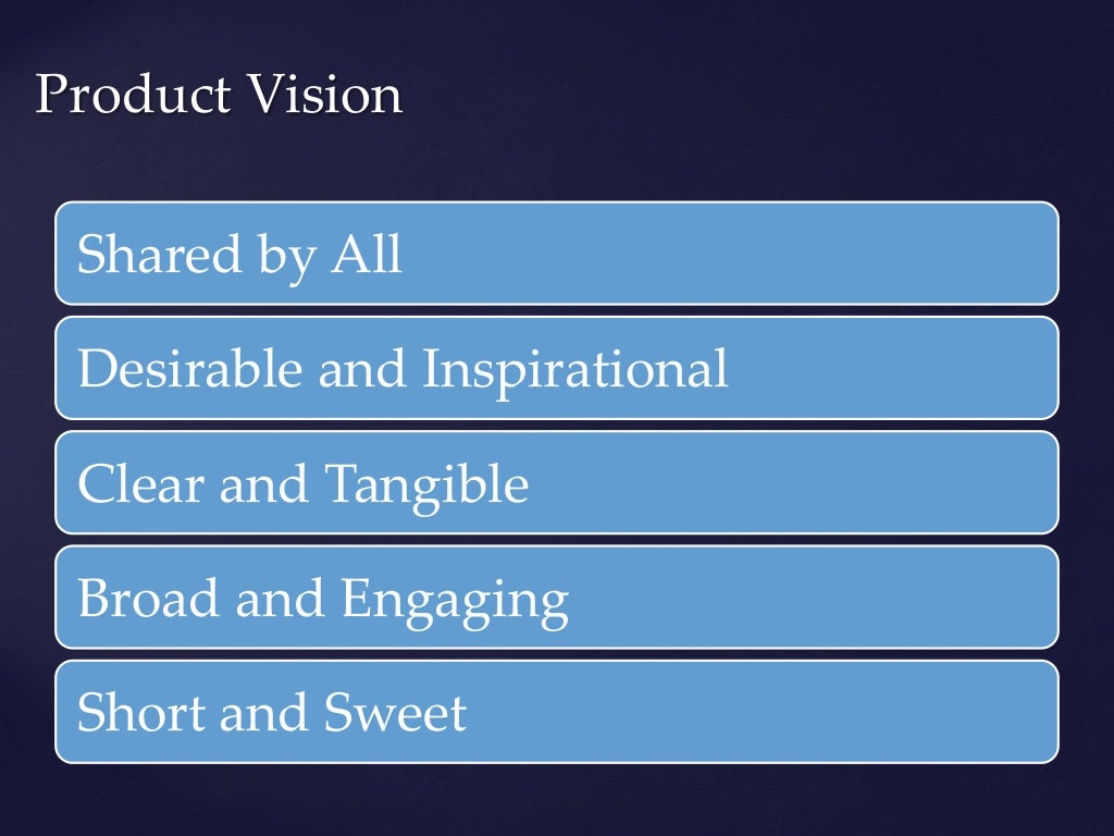 Product Vision Box v As the