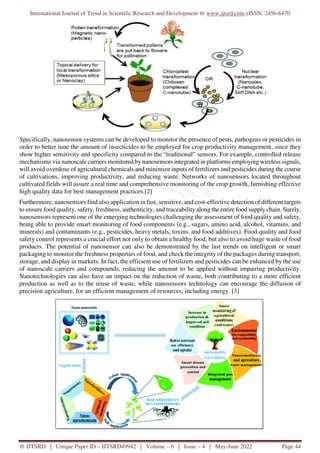 Nanotechnology An Innovative Approach for Smart Agriculture | PDF