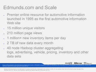 Edmunds.com and Scale
 o       Premier online resource for automotive information
         launched in 1995 as the first a...