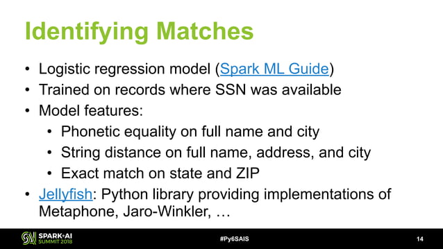 Building a Scalable Record Linkage System with Apache Spark, Python 3 ...