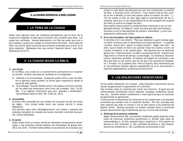 6 niveles de guerra espiritual | PDF