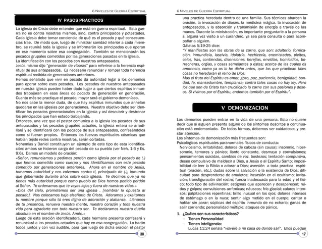 6 niveles de guerra espiritual | PDF