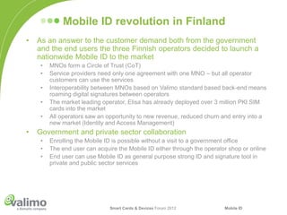 Smart Cards & Devices Forum 2012 - Mobile ID usnadňuje život jak uživatelům, tak poskytovatelům služeb