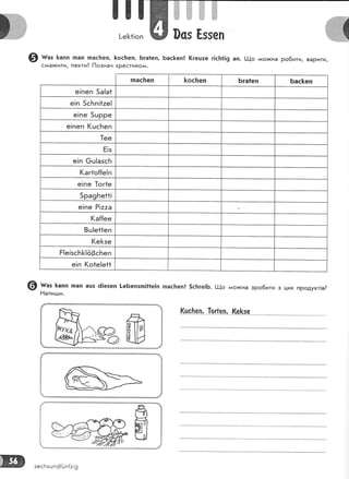 |]
[е]<*!оп
@ мг"' ]<апп пап пас]:еп, |<осБеп, Бга1еп, 6ас&еп! !(геш:е г|с}:1!9 ап. !-!-{о
^^о}кна
ро6ити, варити,
с'{а)кити, пекти? [1означ хрестиком'
пас[еп !<ос}:еп Бга1еп Бас&еп
е!пеп 5а!а{
е!п 5сБп!{:е!
е!пе 5шрре
е!пеп (цсБеп
1ее
Ё!з
е!п 6ц|азсБ
(аг1о{[е!п
е!пе 1ог1е
5ра9Бе1{!
е!пе Р!::а
(а{{ее
8ц!е11еп
(е[зе
Ё!е!зсБ&!о3сБеп
е!п (о1е[е*1
#аз &апп пап ац5 6!езеп |-еБепзп]11е|п тпас!еп! 5с}:ге|Б. [.|-{о л*охсна зро6ити з цих продукт!в?
Ёапи:.ши.
(чс_!теп' 1-0Ё-е-п, (е-&р--е
0сз [ззеп
ю зесБзшп6{йп{а!9
 