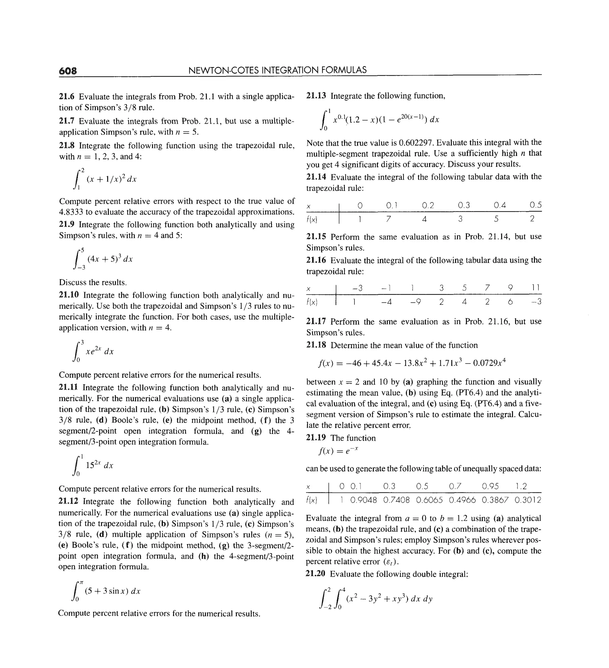 6 nome e numero chapra canale 1998 numerical differentiation and