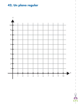 171
42. Un plano regular
1
2
3
4
5
6
7
8
9
10
1 2 3 4 5 6 7 8 9 10
X
Y
 