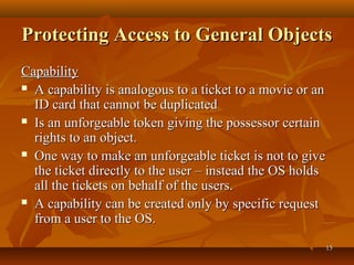 OS Database Security Chapter 6 | PPT