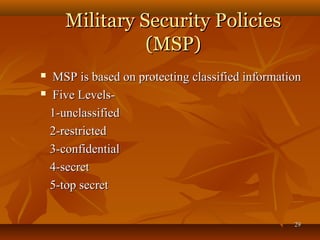 OS Database Security Chapter 6 | PPT