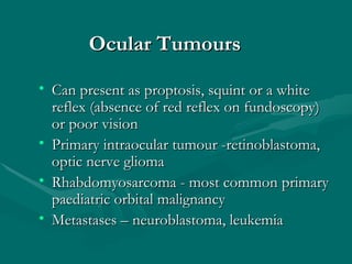 Common problems in paediatric ophthalmology | PPT