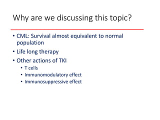 Cml Topic Second Malignancies in TKI treated Chronic Myeloid Leukemia | PPTX