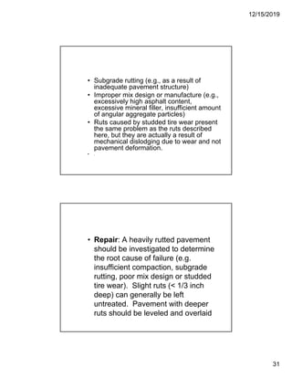 Pavement Distresses | PDF