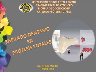 Presentation Title
Od. Teresita Maestre
Marzo 2.012
 