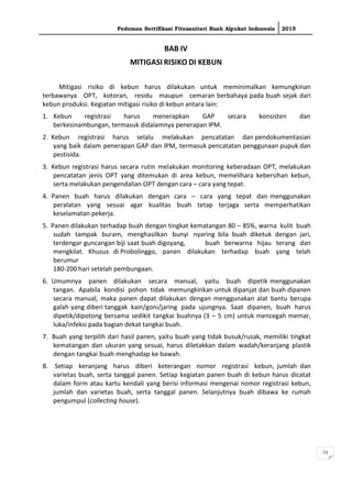 Pedoman Sertifikasi Fitosanitari Buah Alpukat Indonesia