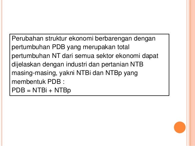Tugas 5 Perubahan Struktur Ekonomi
