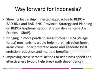 REDD+ Readiness across countries: time for reconsideration