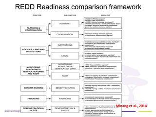REDD+ Readiness across countries: time for reconsideration