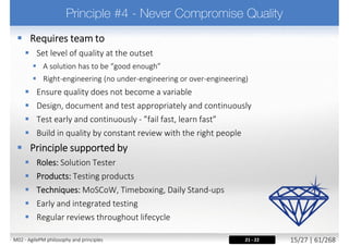 “The company owner
doesn't need to win.
The best idea does.”
John C. Maxwell
M02 - AgilePM philosophy and principles 23/39 | 61/270
 