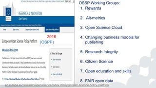 Open Science, Open Access and dissemination of research results | PPTX