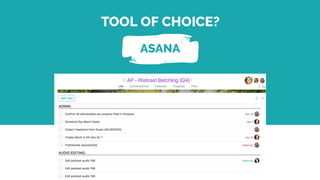 TOOL OF CHOICE?
ASANA
 