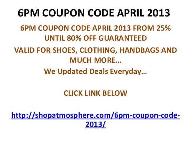 6pm shoes coupon