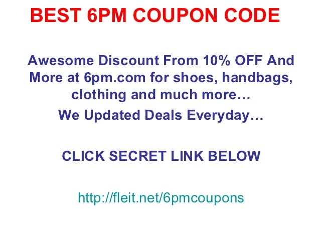 6pm coupon november 2016