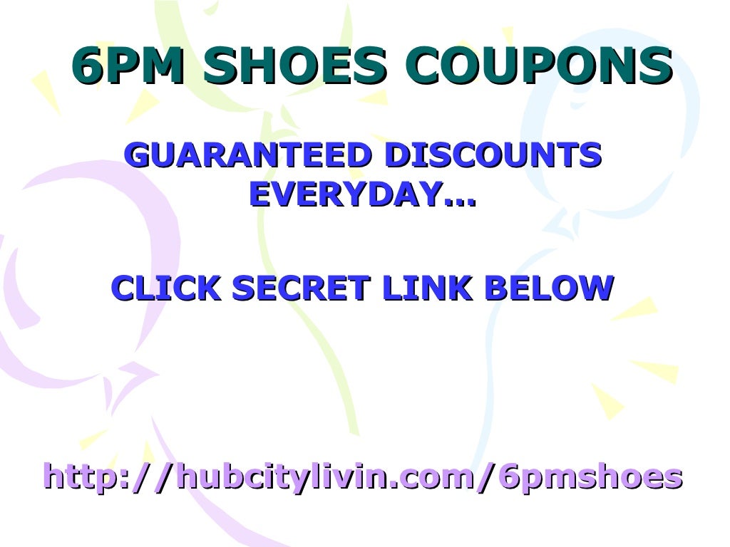 6pm shoes coupon