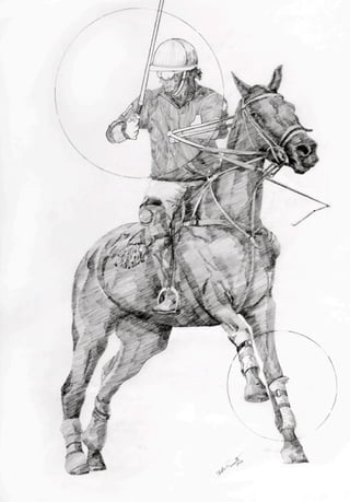 6) polo rider f 24x36 graphite on vellum 