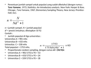 Rumus Probability Sampling Comprehensive Guide to Population and Sampling in Research Methodology ...