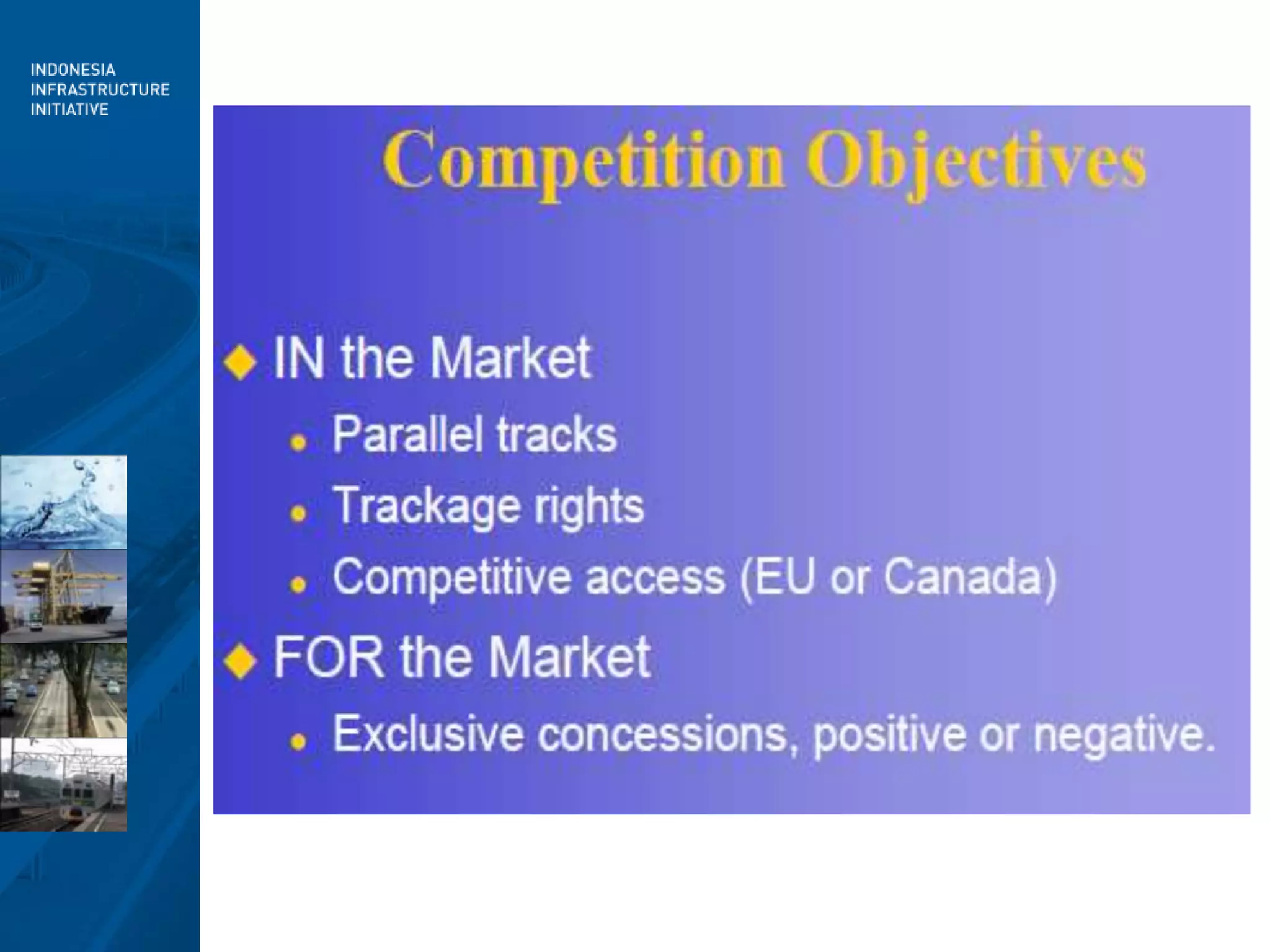Passenger Commuter Trains  and  Intercity Medium Distant  Roles of the railway sector in the national economyRail transport is strategic part of logistic system and supply chain management (SCM)