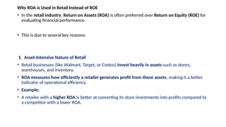 Why Roa Drop Financial Strategy in Retail Management (RM) | PPTX
