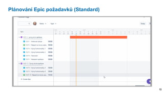 13
Plánování Epic požadavků (Standard)
 