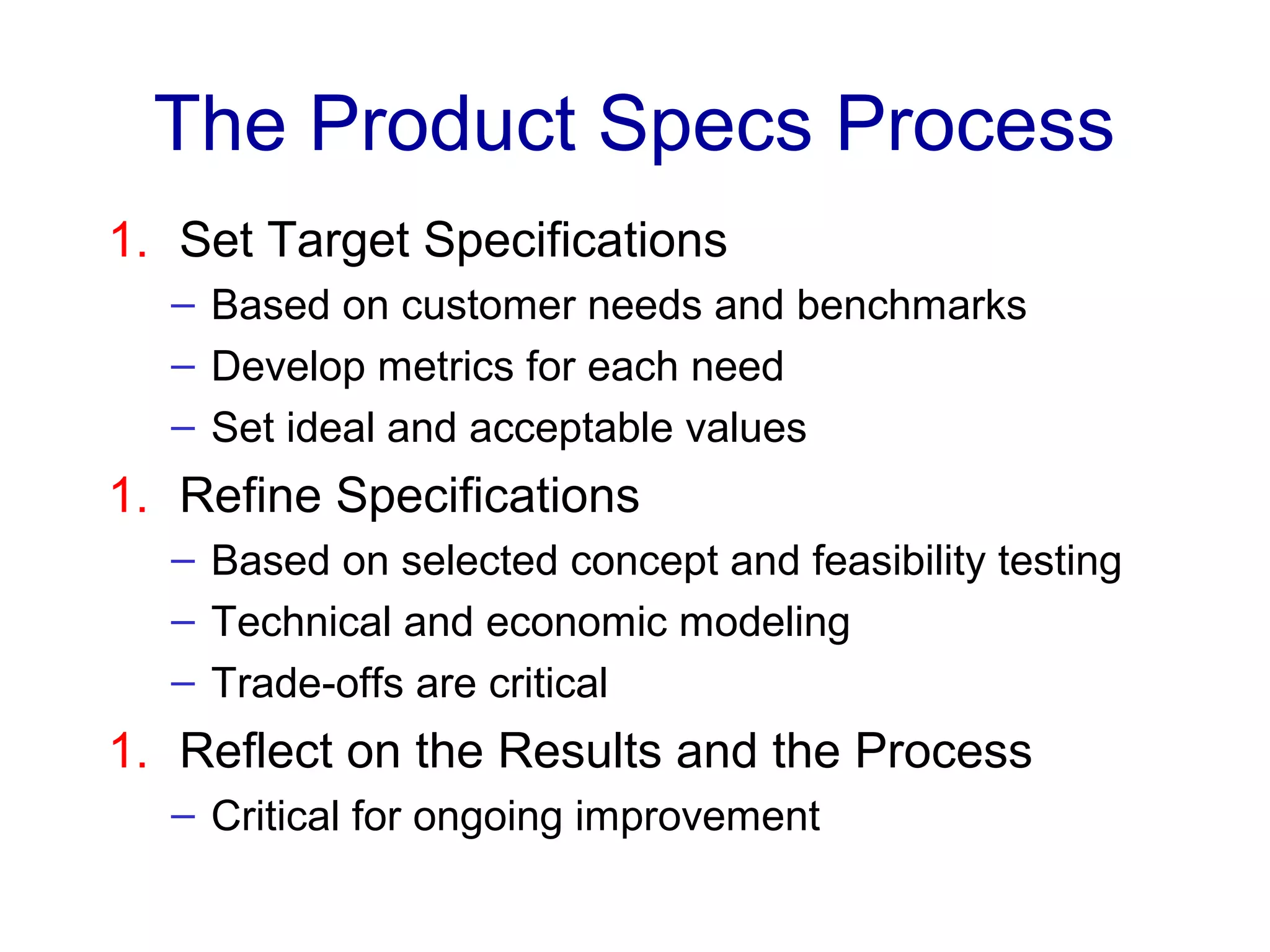 6 product specifications | PPT