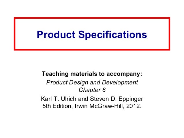 6 Product Specifications