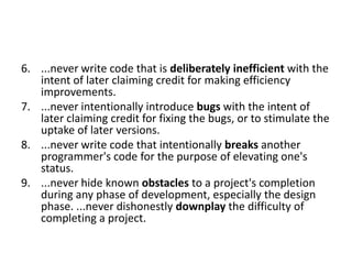 Not Professional Code 6 professional ethics | PPTX