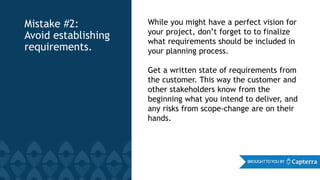 6 Project Management Mistakes | PPTX